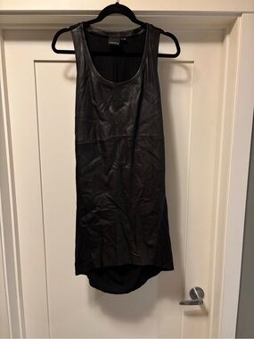 trouve leather dress Trouv Leather Knit Dress ( Size M)